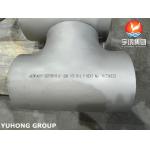 ASME B16.9 Super Duplex 2507 Fittings ASTM A815 WPS32750 BW Super Duplex Tee for sale