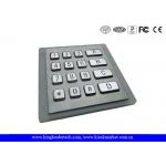 Illuminated Metal Keyboard With 16 Numbers IP65 Waterproof Keys for sale