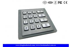 China Illuminated Metal Keyboard With 16 Numbers IP65 Waterproof Keys supplier