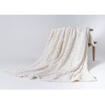 Silver Plating Flannel Polyester Fleece Blanket Reversible Plush Throw Fluffy Soft Bed