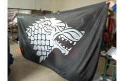 China Knitted Polyester Backdrop Wall Banner Washable Wrinkle Resistant supplier