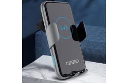 China Air Vent Auto-Clamping Infrared Sensor Wireless Car Charger Mount Phone Holder supplier