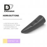 Black Natural Horn Shaped Buttons Coats Down Jackets Clothing Accessories for sale