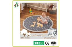 China Non Slip EN71 Washable Baby Play Mat Super Soft Textured Fabrics supplier