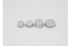 China 20mm Silver Aluminum Plastic Screw Cap For Pill Bottles supplier