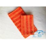 Orange Microfiber Cleaning Cloths 80% Polyester Lint Free , Anti Static Cleaning Cloth for sale
