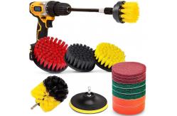 China 15pcs Drill Scrubber Brush Pads Attachment Set Compatible 18mm Plate Height supplier