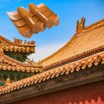 Antique Temple Chinese Glazed Roof Tiles for sale
