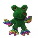 Green 0.35M 13.78 Inch Valentine'S Day Singing Cute Frog Stuffed Animal for sale