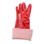 Cotton Lined Gauntlet PVC (polyvinyl chloride) Industrial Gloves for sale