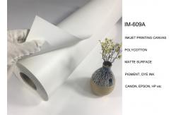China Waterproof Matte Polycotton Canvas Fabric 360gsm For Pigment Dye Ink Print supplier