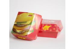 China Large Biodegradble Hamburger Paper Box Packaging Box For Burger supplier