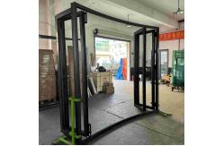 China Curved  Thermal Break Aluminum Folding Door Good Sealing supplier
