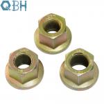 Flat Flange Carbon Steel Nuts Hot Forging Fine Thread Zinc Plating for sale