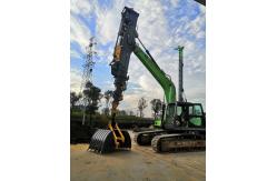 China Dipper Clamshell Bucket Telescopic Arm Excavator Attachment Hydraulic Tysim Long Reach supplier