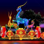 Themed Chinese Traditional Lantern Customized Light Show Handcrafted Lantern for sale