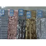 Colorful Luxury Sequin Mesh Fabric , Trimming Metallic Mesh Fabric Cloth for sale