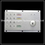 Industrial Metal Trackball With Number Keyboard Good Vandalism Performance for sale
