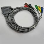 15 Pin 85cm Holter Ecg Trunk Cable , TPU Old Style DMS Ecg Cable Connectors for sale