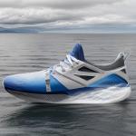 Biodegradable Eco Friendly Running Shoes Knitted Upper Breathable for sale