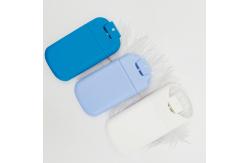 China Refill Card Bottle Sprayer 20ml 30ml With Silicone Lanyard Round Shoulder Design Cap supplier