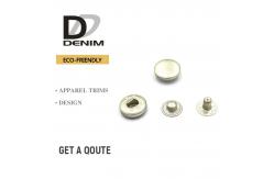 China Dull Silver Spring 8mm Metal Clothing Snaps supplier