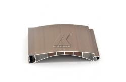 China Factory Price Anodized Brown 6063 Aluminum Roller Shutter Slat Profile supplier