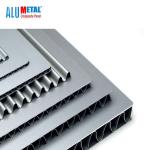 Green A2 Fireproof Aluminum Corrugated Panel 3mm PVDF Acp Sheet 1100 Alloy for sale