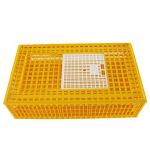 Farm Plastic Poultry Transport Crates Yellow Chicken Carrier Cage