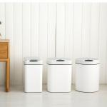 Household Bathroom Living Room Bedroom Kitchen Automatic Charging Smart Induction Garbage Can Smart Wastes Bin with Cover for sale