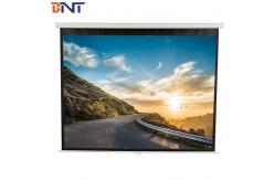 China High Gain Electric Projector Screen , 84 Inch Remote Control Projector Screen supplier
