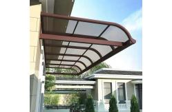 China Customizable DIY Polycarbonate solid sheet Awning Durable Aluminum Frame Impact Resistant supplier