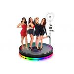 Spring Exclusive Manual 360 Photo Booth 4 People Glass 360 Degree Booth for sale