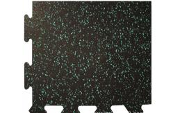 China Rinterlocking Foam Gym Mats Black SBR Particles EPDM Star Points supplier