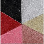 Waterproof Glitter PU Leather Powder Film Glitter Artificial Leather Customized for sale