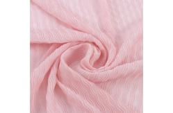 China 100 Polyester Lightweight Wave-Pressed Pleated Chiffon Fabric woven supplier