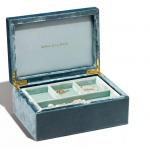 Velvet Jewelry Packaging Box Wooden Luxury Jewelry Trinket Box BSCI for sale