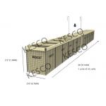 Heavy Galvanized mil 9 Military Defensive Hesco Barriers System for sale