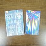 Biodegradable Iridescent Mylar Laser Pouch Plastic Bag Packaging Salt Coffee Body Scrub for sale