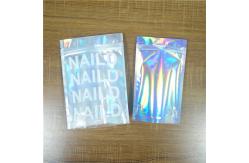 China Biodegradable Iridescent Mylar Laser Pouch Plastic Bag Packaging Salt Coffee Body Scrub supplier