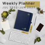 Vertical Layout Custom Academic Planner From Jul 2023 To Jun 2024