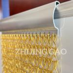2000mmx2100mm Hotel Hall Divider Aluminum Chain Screen Hang Type for sale