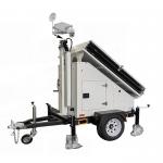 Video Monitoring Service Mobile Security Trailers With 3*400w Solar Panels Hd Cameras for sale