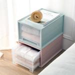 PP Sterilite 3 Drawer Medium Countertop Unit White With Drawers Clear