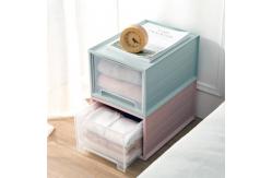 China PP Sterilite 3 Drawer Medium Countertop Unit White With Drawers Clear supplier
