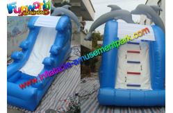China 18 OZ Home Mini Doplhine inflatable water slides for pools supplier