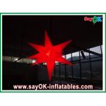 Wedding Party Inflatable Lighting Star 2m Diameter Nylon Cloth