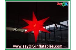 China Wedding Party Inflatable Lighting Star 2m Diameter Nylon Cloth supplier