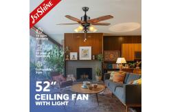 China OEM Energy Saving Pull Switch Ceiling Fan With 5 Wooden Blades supplier