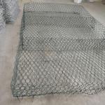 60x80mm Stone Cage Wire Mesh PET Polyester Slope Protection Gabion Wall Baskets for sale